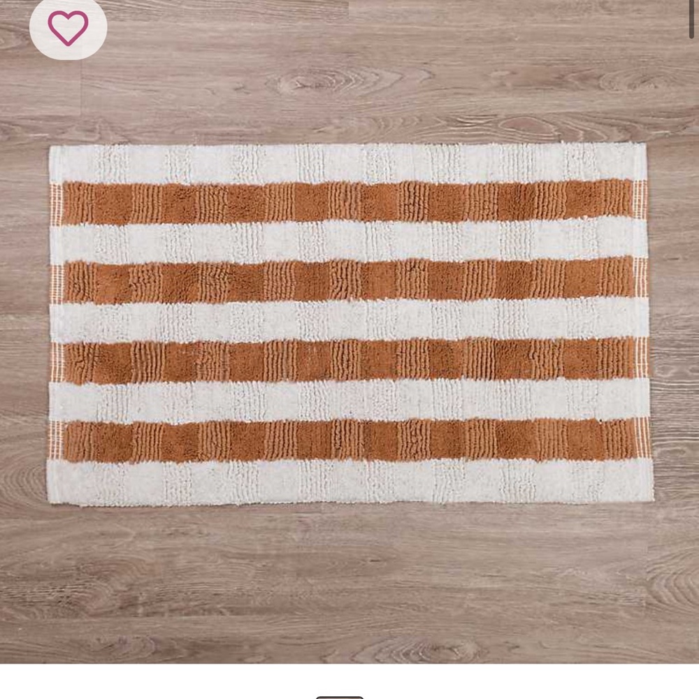 Kirkland Signature Cream and Brown Bath Mat